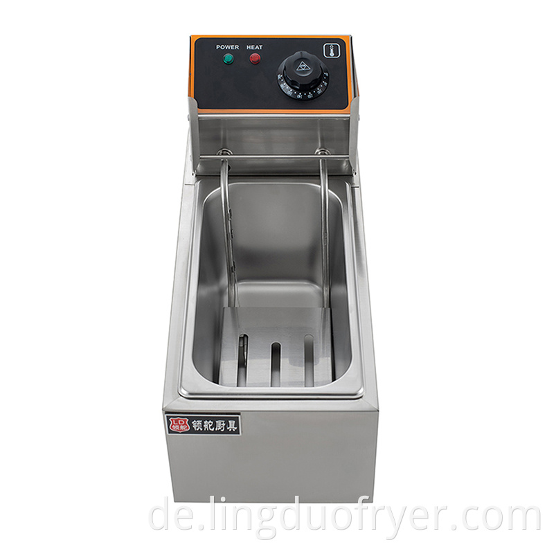 4l Single Basket Electric Fryer Front